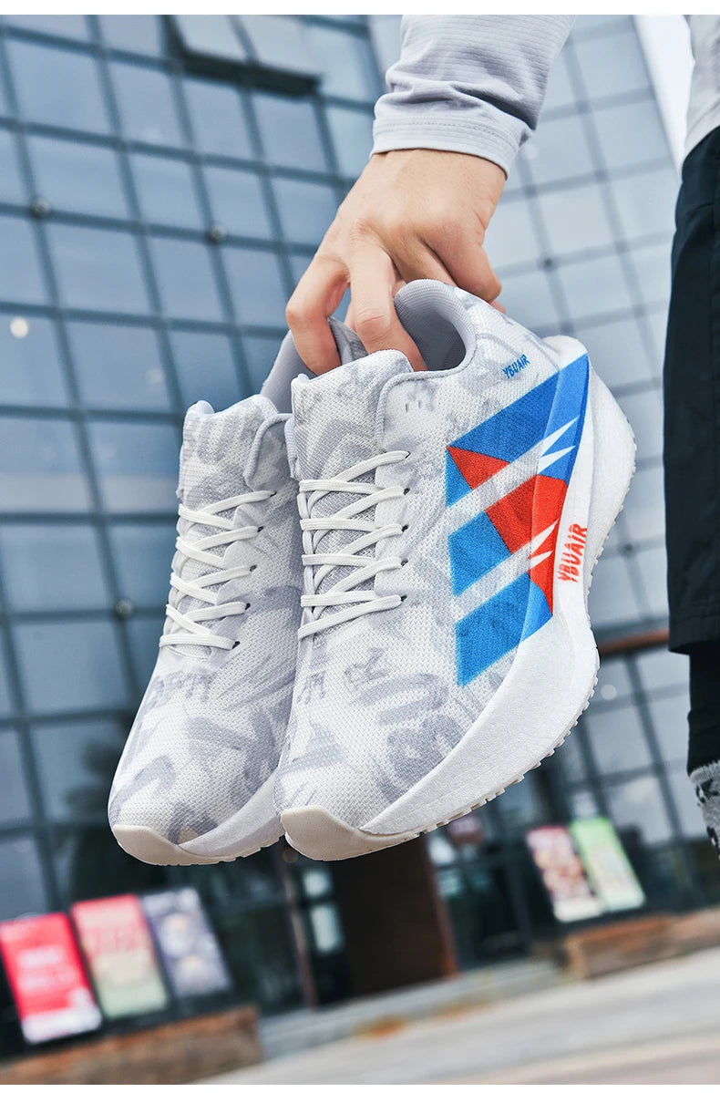 Men's Cushioning Running Shoes Lightweight Athletic Casual Sneakers Male Non-Slip Sports Shoes Outdoor Travel Walking Shoes2026