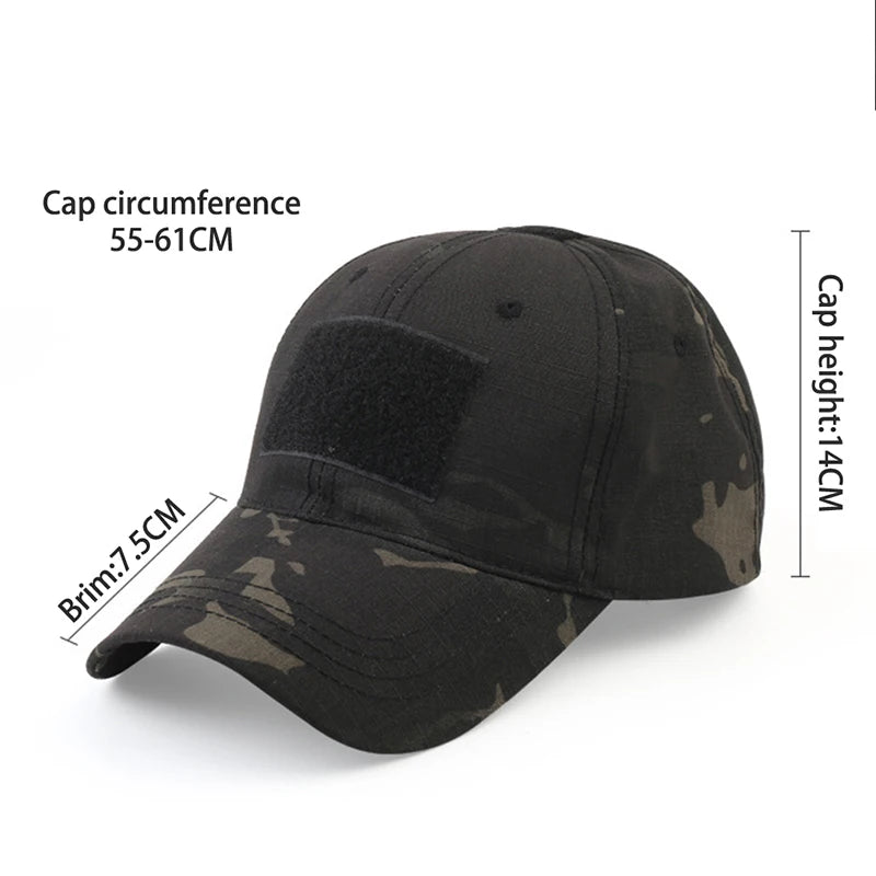 Fashion Baseball Caps for Men Women Camouflage Soldier Combat Paintball Adjustable Summer Hiking Fishing Snapback Sun Hat Unisex