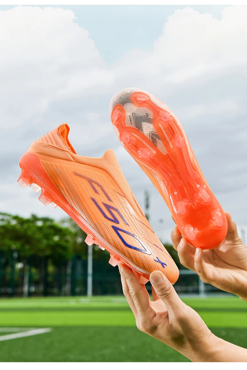 New Men Football Boots Match Grass Cleats High-quality Soccer Shoes Futsal Sneakers Non-Slip Indoor Hot-selling High-top Outdoor