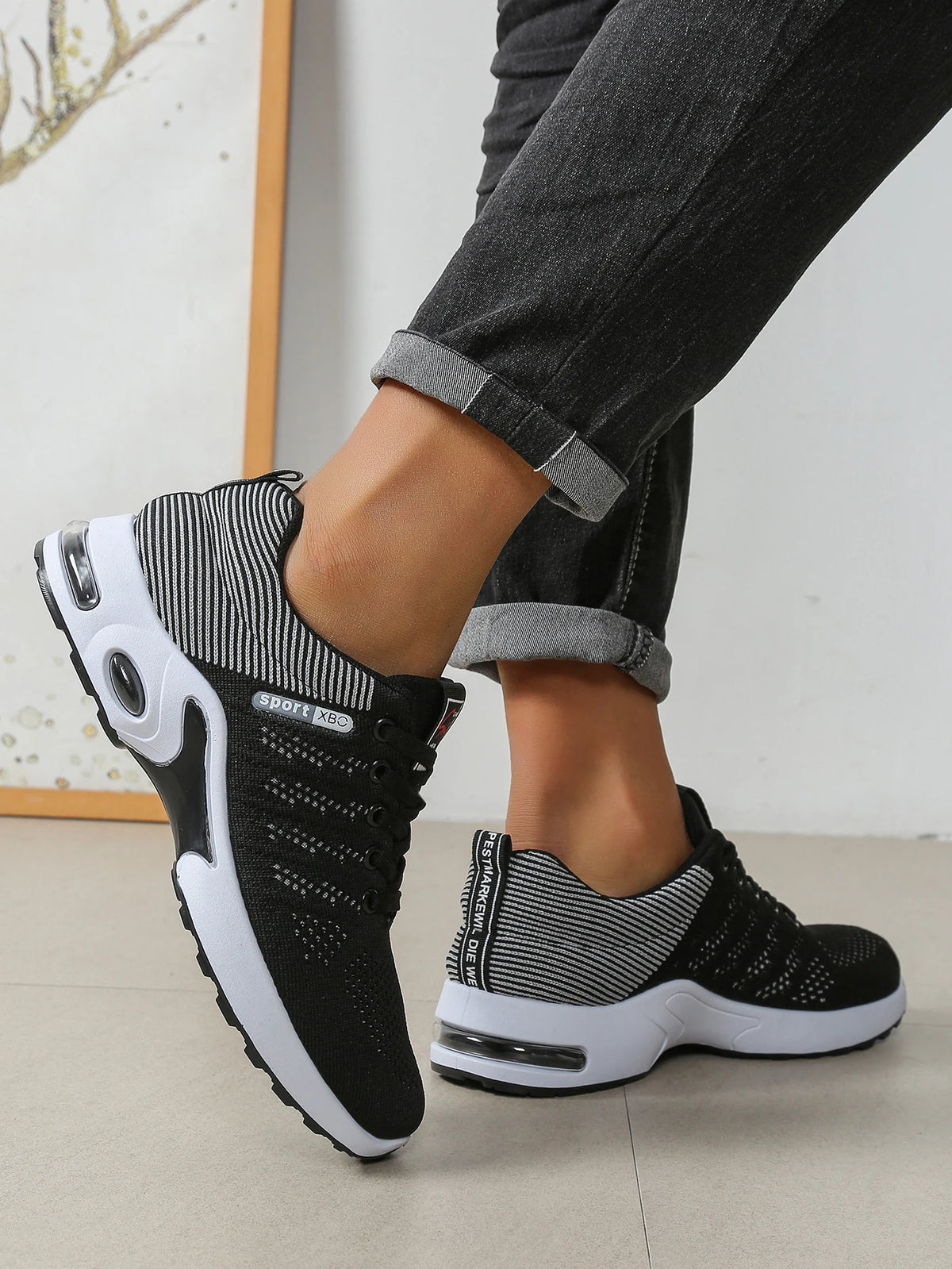Zapatillas de running de moda para hombre con cordones, muy transpirables: antideslizantes, duraderas y con una comodidad acolchada. Zapatillas deportivas de moda para hombre.