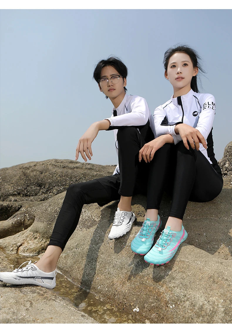 2025 New Water Shoes Barefoot Beach Sports Shoes High-quality Non-slip Swimming Shoes Five-finger Casual Sports Shoes Unisex