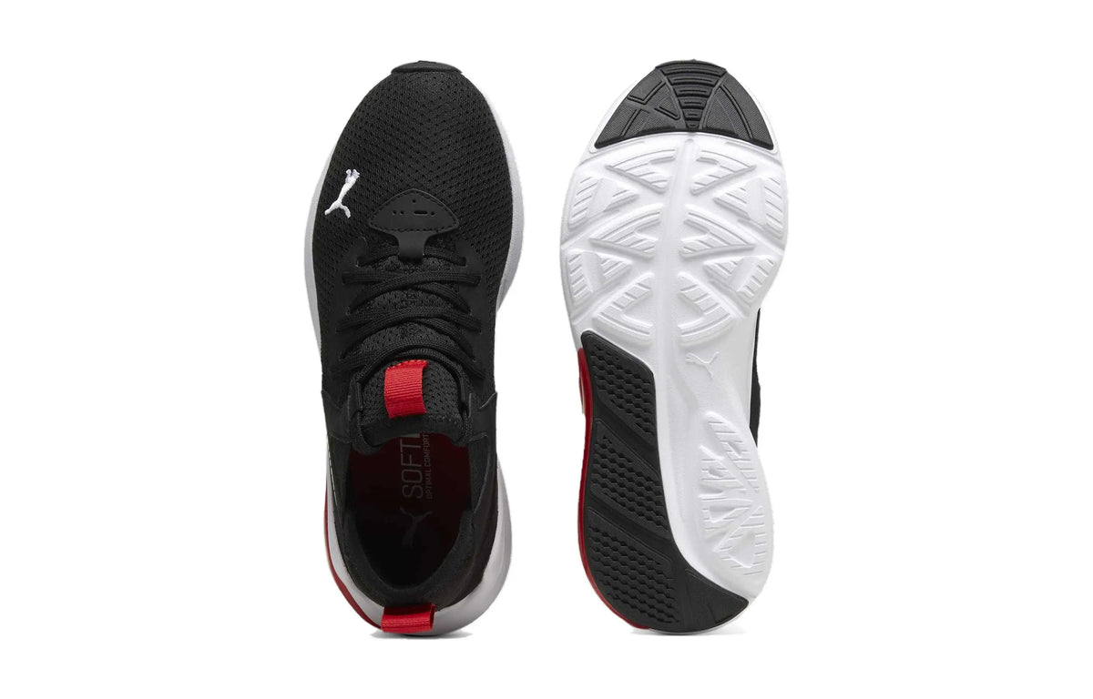 Chaussures de sport pour enfants Puma Cell Vive, modèle bas, chaussures d'entraînement, noir et rouge, 194785-26.