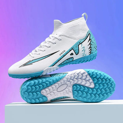 New Men’s Soccer Shoes High-Quality Indoor Football Boots Sports Shoes Futsal High Ankle Non-Slip Outdoor Ultralight Non-Slip