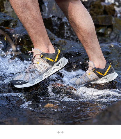 RAX Novos Sapatos de Caminhada de Verão para Homem e Mulher, Respiráveis, para Caminhada em Riachos, Trekking, Aqua Shoes, Pesca Outdoor, Campismo e Sneaker para Homem