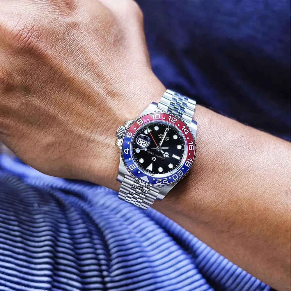 New PAGANI DESIGN Top Brand GMT Mens Wristwatch Sapphire Glass Automatic Men's Watch 100M Waterproof 40mm Men Mechanical Watches