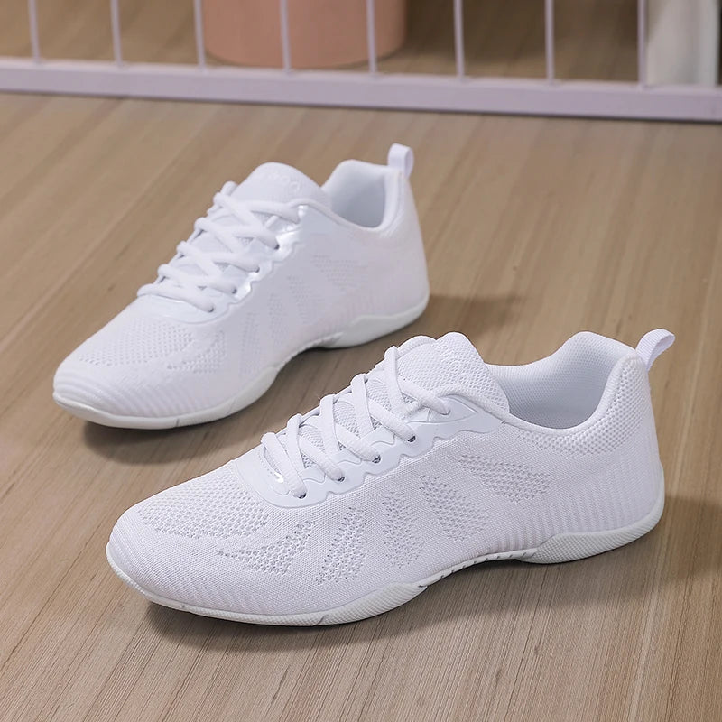 Marwoo Girls White Cheer Dance Sneakers Kids Lightweight Cheerleading Training Walking Tennis Womens Fashion Sports Shoes 2316