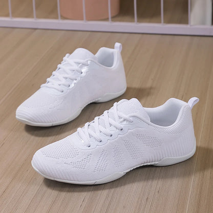 Marwoo Girls White Cheer Dance Sneakers Kids Lightweight Cheerleading Training Walking Tennis Womens Fashion Sports Shoes 2316