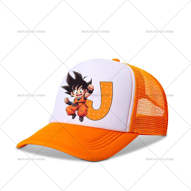 Dragons Ball Baseball Cap Cartoon Anime Figure Goku Printed Hat Athleisure Adjustable Hats Sport Casual Fashion Birthday Gift