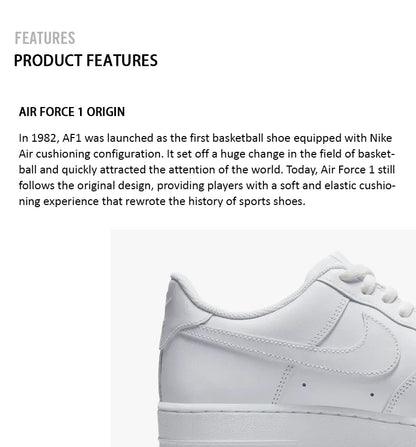 Оригинални мъжки и дамски обувки Nike, нови AIR FORCE 1 скейт обувки, класически модерни AF1 ежедневни обувки DD8959-100