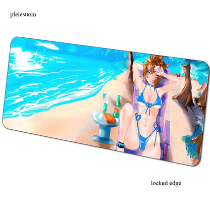 Alfombrilla de ratón gaming Overwatch con impresión HD, 900x400x3mm, alfombrilla gamer para escritorio de ordenador, económica, para notebook y PC