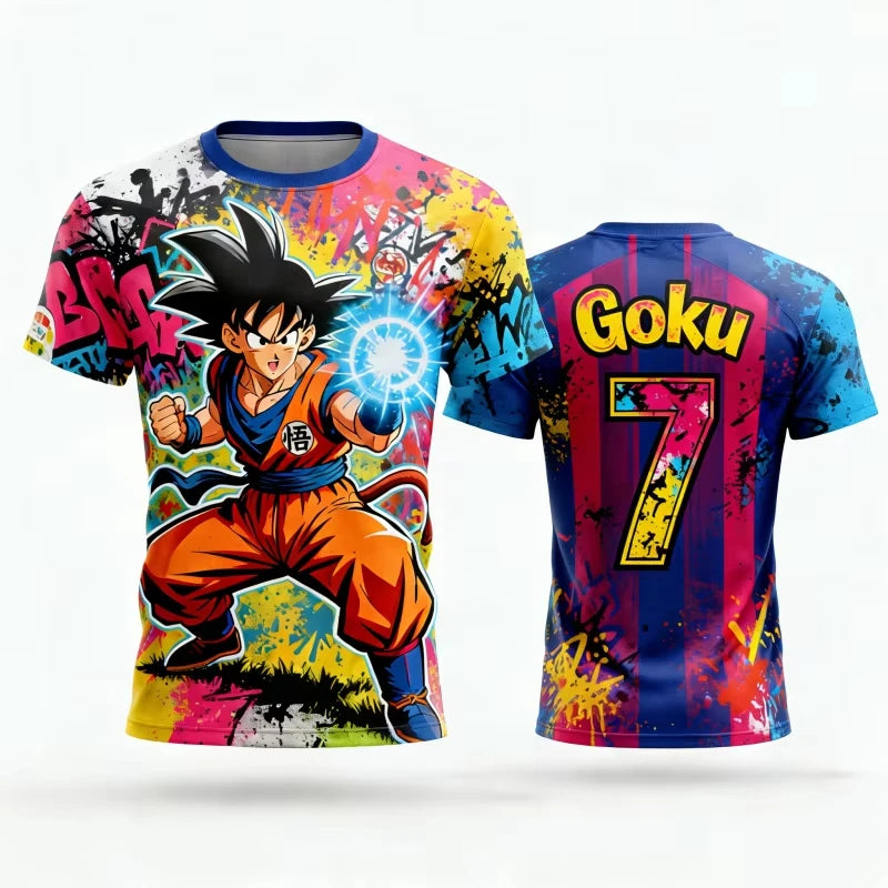 Dragon Ball Z Goku Pánske tričká s motívom anime Detské oblečenie Tričká s krátkym rukávom Základné kúsky Módne novinky Nový štýl Harajuku Y2k
