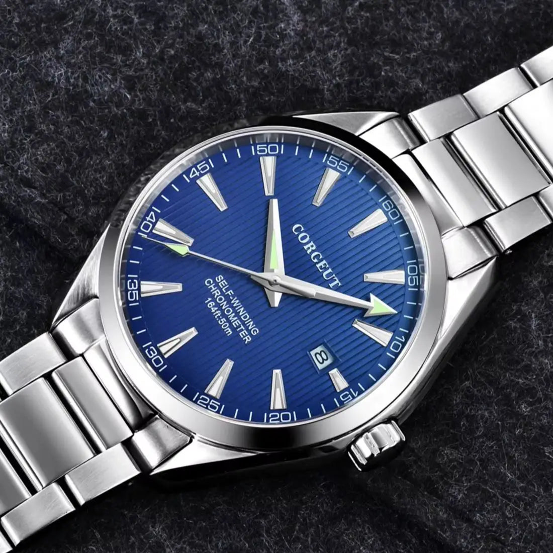 CORGEUT 41mm Luxury NH35 MOVEMENT Watch for Man Sapphire Glass Sport Clock Watch Automatic Relogio Masculino Mechanical Watches