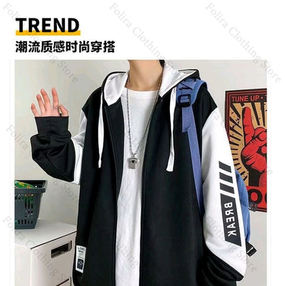 Anime Link Click Charles Lucas Same Coat Hoodies Cosplay Costume Sweatshirts Man Hoodie Women Man Clothing Men's Sweatshirts