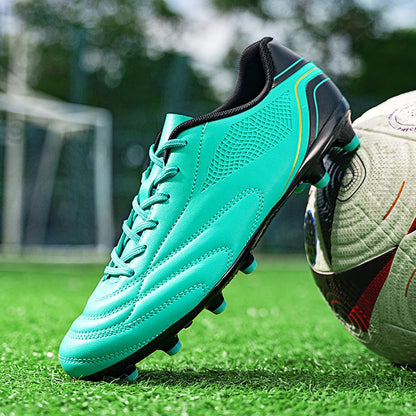 Chaussures de football pour hommes, crampons de football à tige haute pour terrain dur FG AG TF, entraînement professionnel, baskets légères pour l'extérieur, pointures 39-45