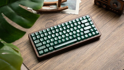 Womier WD75 QMK/VIA Tastiera gaming in legno, wireless tri-mode, meccanica personalizzabile RGB hot swappable, 8000mAh