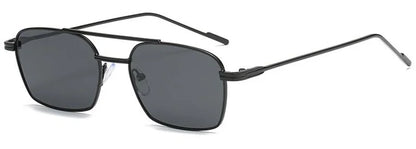 NEW Sun Glasses Unisex Double Beam Anti-UV Spectacles Personality Eyeglasses Simplity Ornamental Alloy Frame Sunglasses