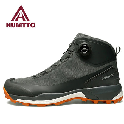 HUMTTO hiking shoes men's winter high-top warm non-slip hunting shoes women outdoor sports cushioning snow boots Tactical boots