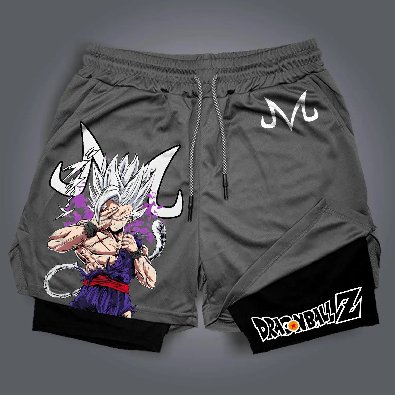 Produit gaming premium Fraquane, produits de luxe, nouvelle génération, équipement gamer Dragon Ball Super Licensed Shorts 2025 - Japanese Anime Breathable Quick-Dry Beach Pants, Retro Y2K Hip Hop Style