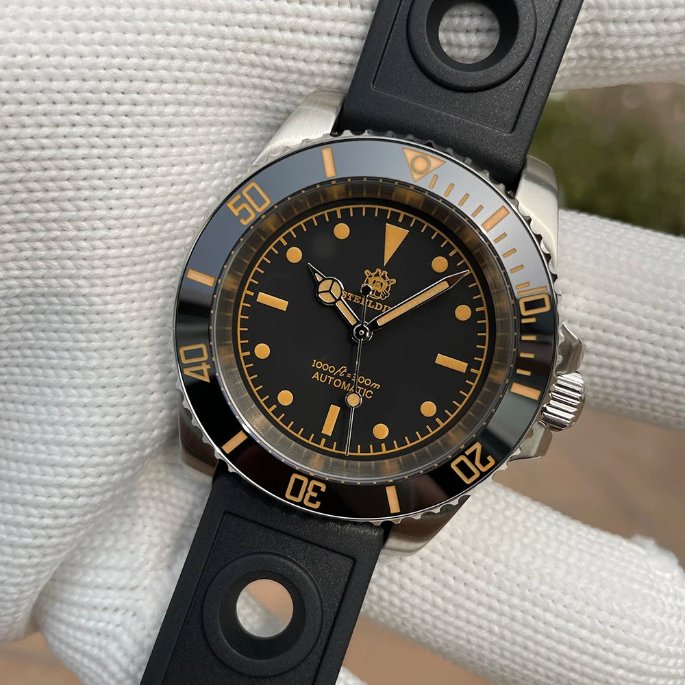 STEELDIVE SD1954V Ceramic Bezel 41MM Stainless Steel Case 300M Waterproof Vintage Luminous NH35 Automatic Men's Dive Watch