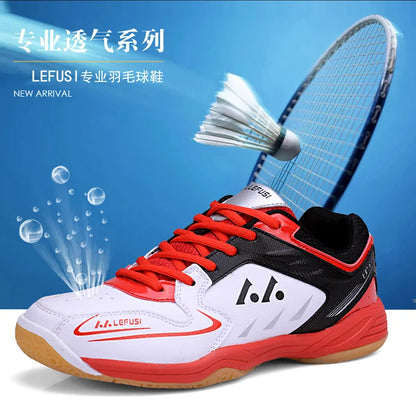 Sapatos de badminton para competição profissional, para homem e mulher, sapatos desportivos unissexo, sapatos de ténis, leves, ténis de mesa