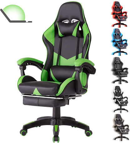 High Back Cheap Office Pink Green PU Leather Computer Chair Gamer Racing Gaming Chair
