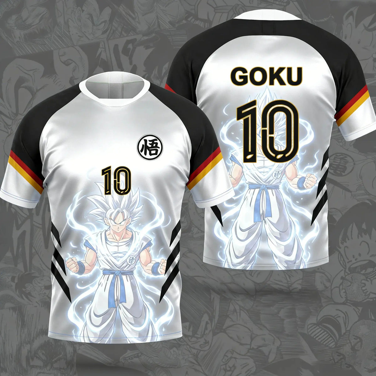 Letní Dragon Ball Wukong „Free Ultimate Yigong č. 10“ – fotbalové motivy, 3D tištěné prodyšné tričko pro dospělé, tričko pro rodiče a děti