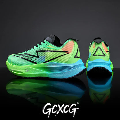 Men Running Shoes Carbon Board Specialty Marathon Sports Breathable Lightweight Women's Comfortable Nonskid Chunta Sneakers