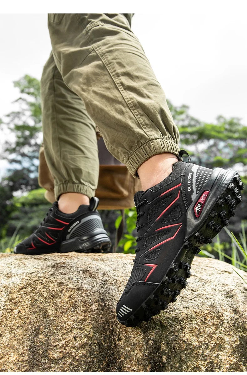 Men's Lockless Cycling Shoes,Outdoor Mountain Cross-Country Non-slip Hiking shoes,Breathable Sports Shoes,Road Cycling Shoes