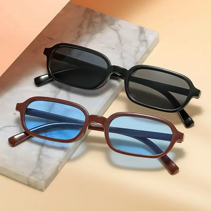 KLASSNUM Vintage Luxurious Small Rectangle Sunglasses Women Men Y2K Fashion Punk Sun Glasses Brand Designer UV400 Shades 2026