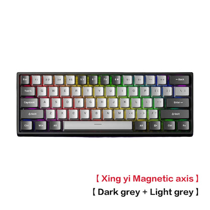 Teclado mecánico personalizado AULA WIN60 HE con conexión por cable, eje magnético RT, para e-sports y juegos, tasa de sondeo de 8K