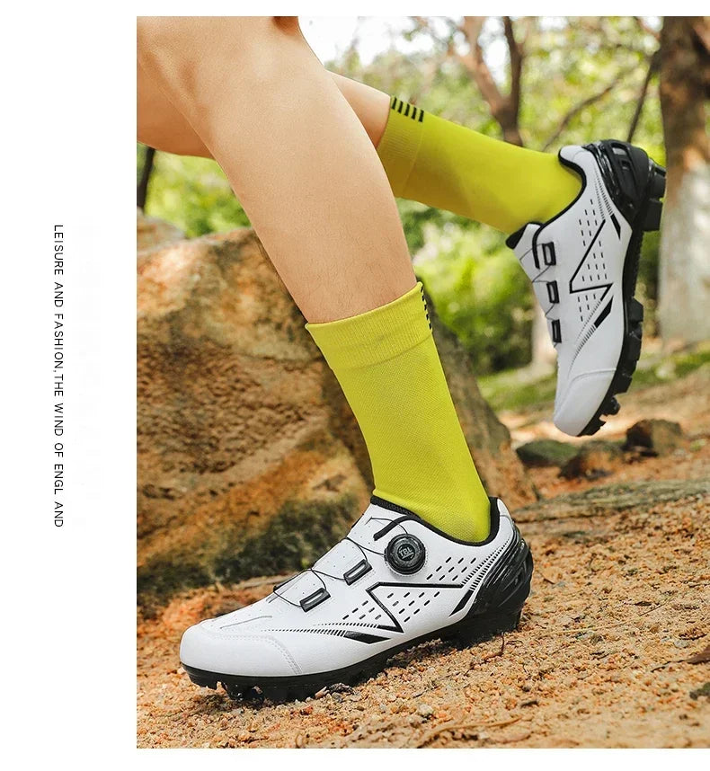 Professional Men's MTB Cycling Shoes White Racing Self-Locking 2024 Speed Road SPD Bicycle Sneakers New Women's Flats Cleats Shoes