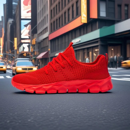 Herresneakers i mesh, lette damesko, afslappede flade sko, herreløbesko, sportssko, bløde tennissko, åndbare herresneakers