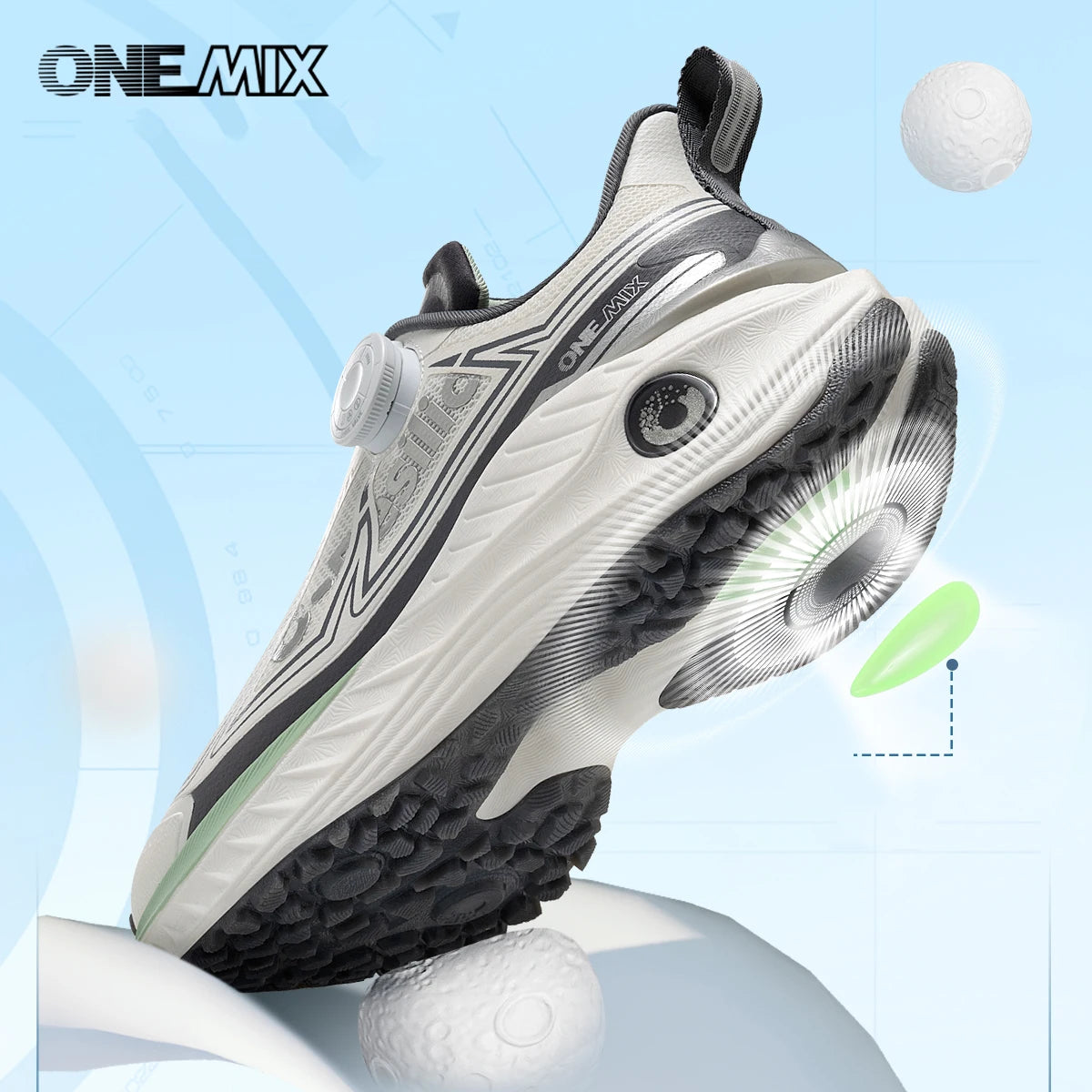 ONEMIX Autumn Winter Travel Casual Sports Shoes Men Outdoor Walking Shoes Light Wear Non-Slip Daddy Shoes Trekking Sneakers Man