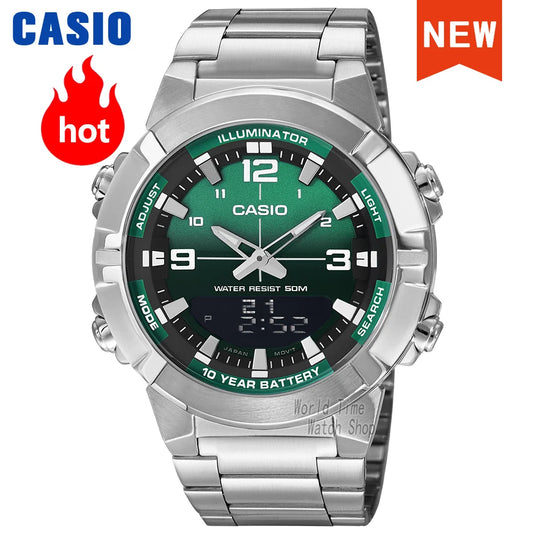 Casio watch for men top luxury set quartz 50m Waterproof  military dual display Watch relogio masculino AMW-870