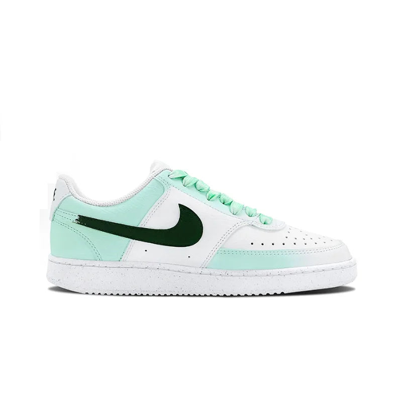 Custom Sneakers Nike Court Vision 1 "Mint Gorgeous" Huiya Handcrafted High Street Campus Non-Slip Men's Sneakers