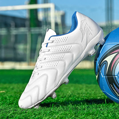 Sport Field AG/FG Soccer cleats，PU Fabric Sweat-wicking Upper，TPU Wear-resistant Sole，Sturdy Durable for Men Women Kids