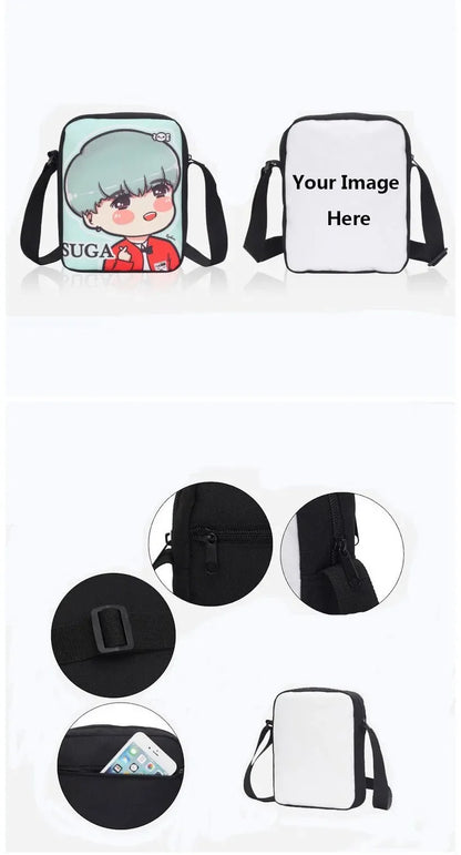Bolso bandolera estampado Hot Game Boy Girls, diseño infantil F-FortniteS, bolso casual para hombre y mujer, bolso para teléfono y compras