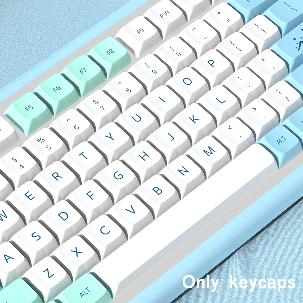 Keycap profilo XDA Iceberg brasiliano coreano giapponese russo spagnolo francese ISO Enter in PBT per tastiera meccanica GK61
