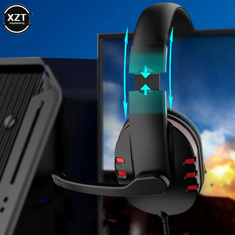 Casque de jeu filaire avec microphone, casque de jeu, PC, ordinateur portable, PS4, PS5, Play Station 4, 5, Nintendo Switch, tablette
