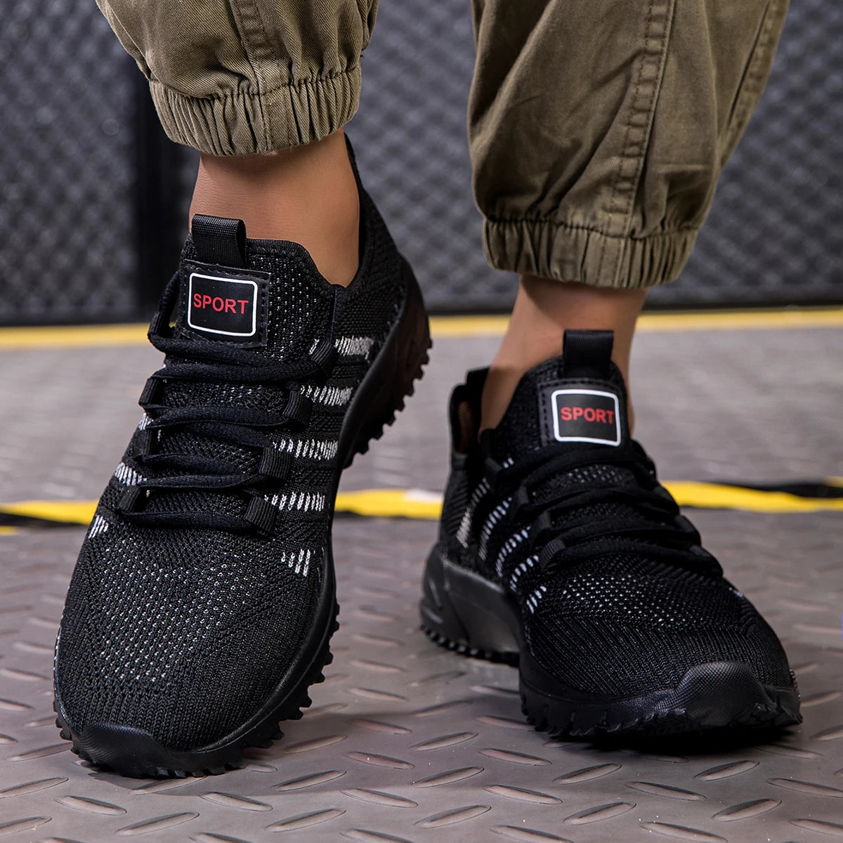 Baskets d'été pour hommes, légères, respirantes, chaussures de course décontractées pour l'extérieur, chaussures de tennis tendance pour l'entraînement, chaussures pour hommes