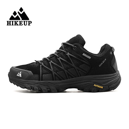 HIKEUP Zapatillas de exterior de moda para hombre, calzado deportivo casual de senderismo, botas de trekking de montaña y camping, antideslizantes y resistentes al desgaste