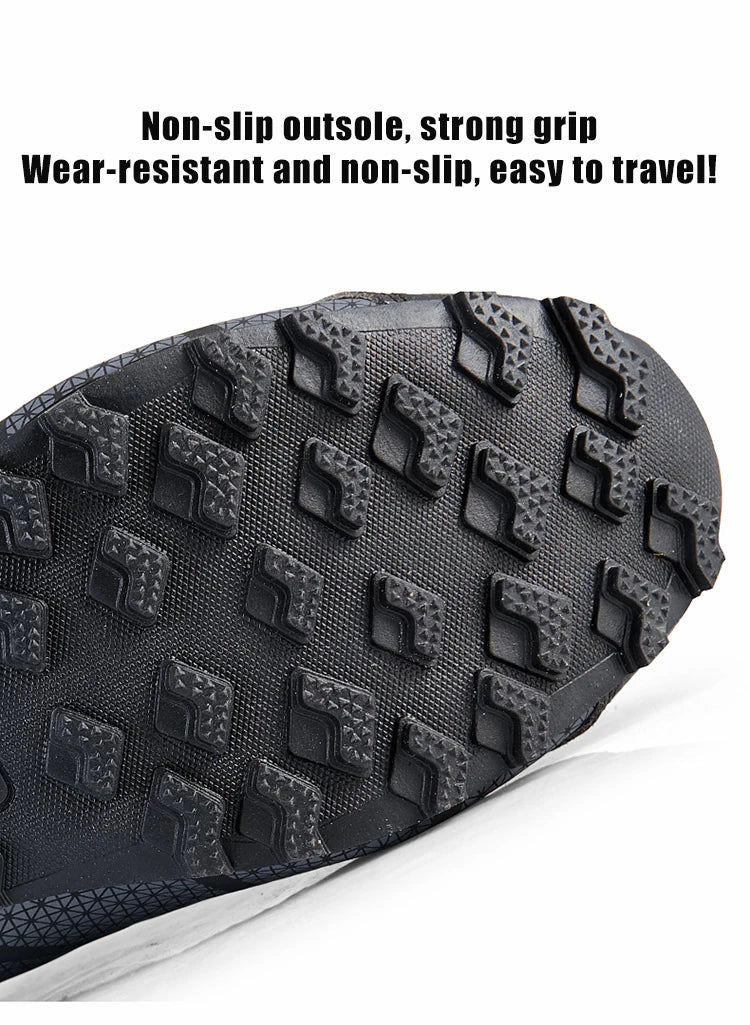 Męskie buty trekkingowe — terenowe buty sportowe outdoor, oddychająca siateczka, antypoślizgowe i odporne na zużycie, do wędrówek i jazdy na rowerze na zewnątrz