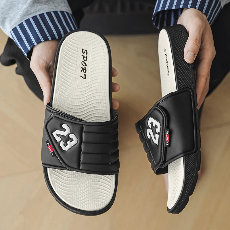 Sandales d'été pour hommes, chaussures décontractées, respirantes, légères, tongs, sandales de plage, confortables, plates