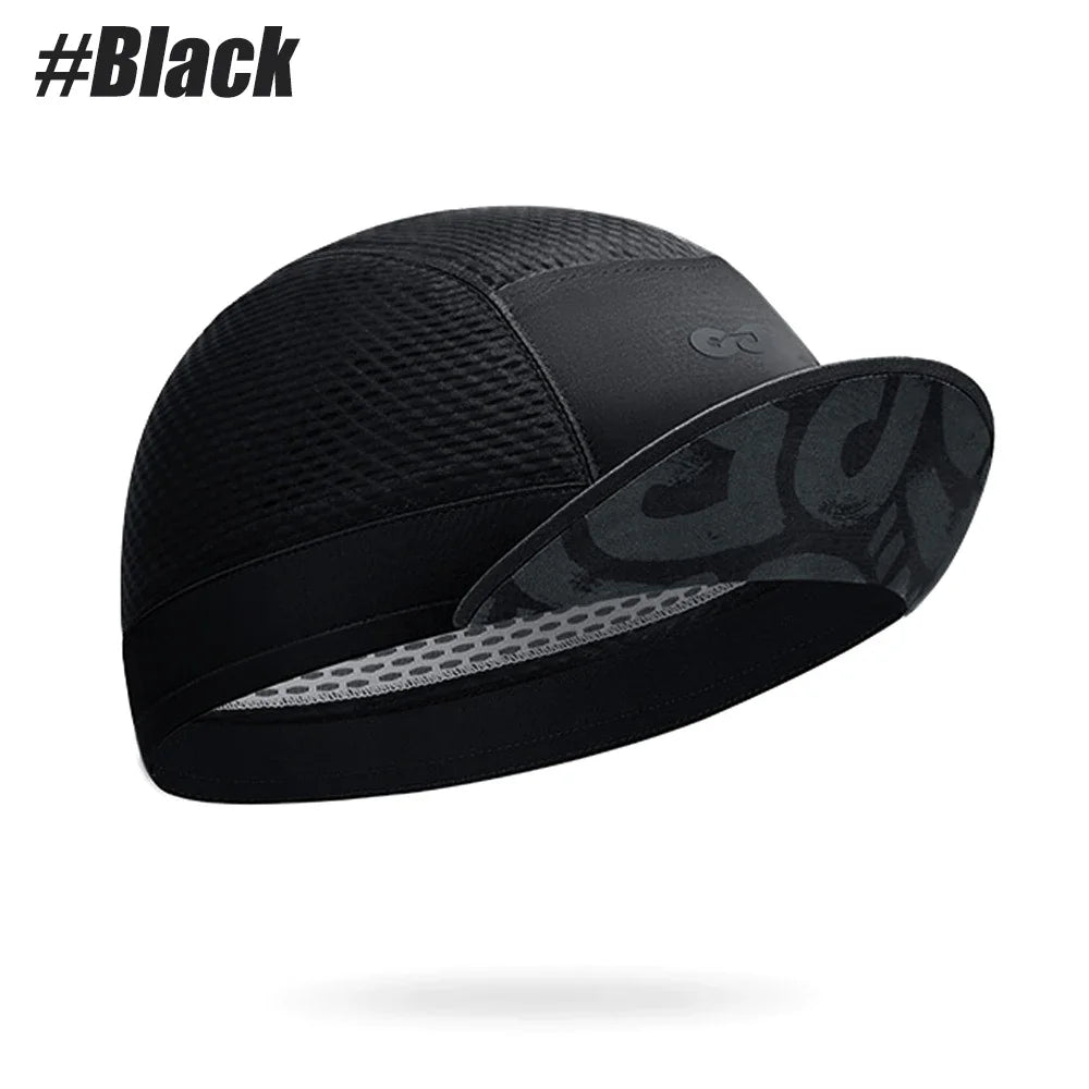 GOMOREON 1Pcs Funny Cycling Cap - Polyester Cycling Hat-Under Helmet - Cycling Helmet Liner Breathable&Sweat Uptake