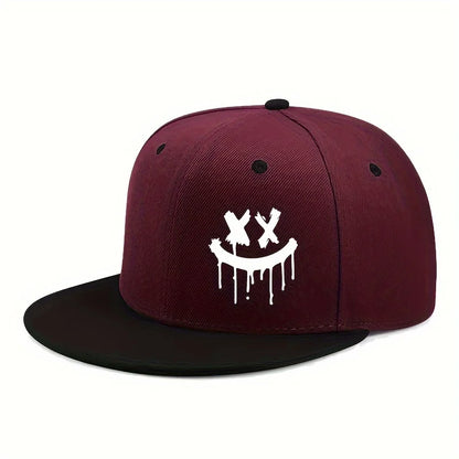 Halloween Themed Outdoor Event Truck Driver Hat Flat Adjustable Brimmed Baseball Caps Unisex Hip-Hop Hats Fashionable Headwear
