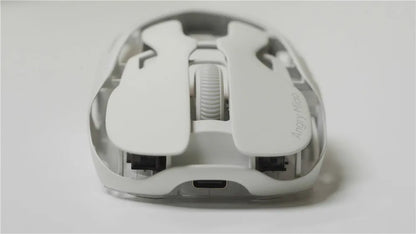 Angry Miao Infinity Gaming Wireless Mouse Hot-Swappable Metal Ultralight Hollow PAW3950 Dual 8K Wired Tri-Mode