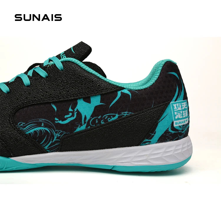 SUNAIS IN Chaussures de football en salle à semelle plate antidérapante pour terrains en bois/ciment 835233