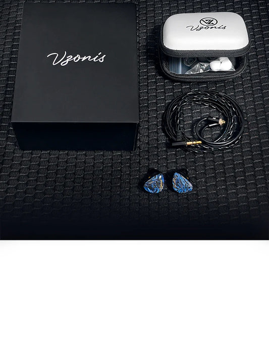 VZONIS DDB-03 HiFi IEM slušalke 1DD+1BA+hibridni gonilnik s kostnim prevajanjem, žične igralne slušalke, slušalke z visoko ločljivostjo zvoka
