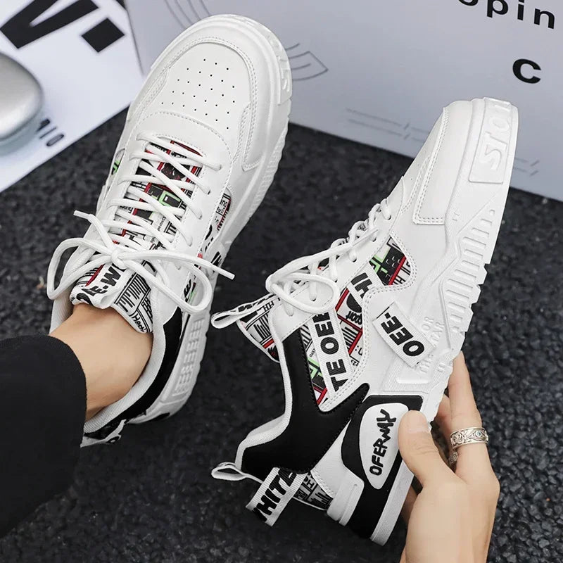 Skateboard Herresko Sommersneakers Læder Casual Mode Udendørs Løb Sport Vandreture Tennis Platform Designer Luksus
