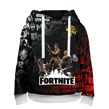 Sweatshirts e hoodies Fortnite Peely com estampado de novo design, para homem, mulher e criança, manga comprida, moda casual, streetwear com capuz, pulóveres